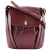 Must Line Shoulder Bag Bordeaux Leather Women Used