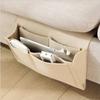 Large Capacity Felt Storage Bag Anti-slip with Pocket Bedside Hanging Bag Remote Holder