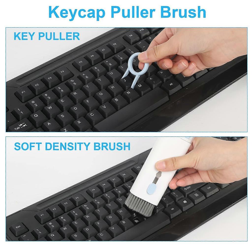 Keyboard Cleaning Brush 7 In 1 Keyboard Cleaning Brush Kit Multifunction Earphones Cleaner with Key Cap