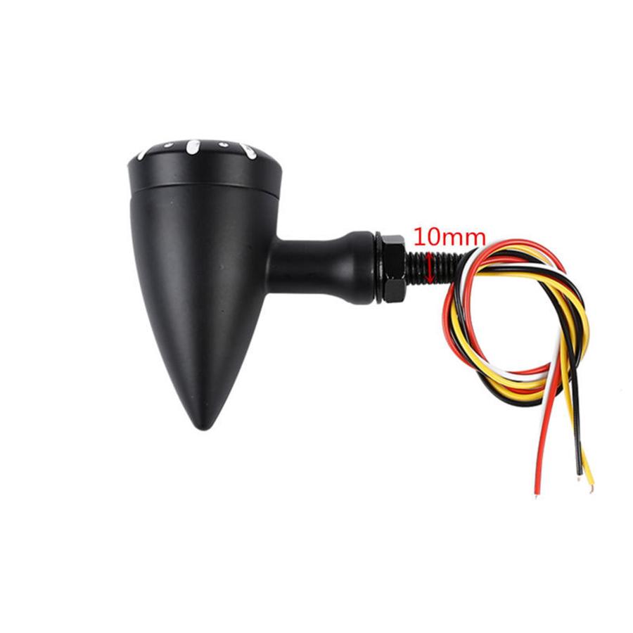 1 Paar Universal Motorrad Rot Gelb LED Bremslicht DRL Blinker Rücklicht