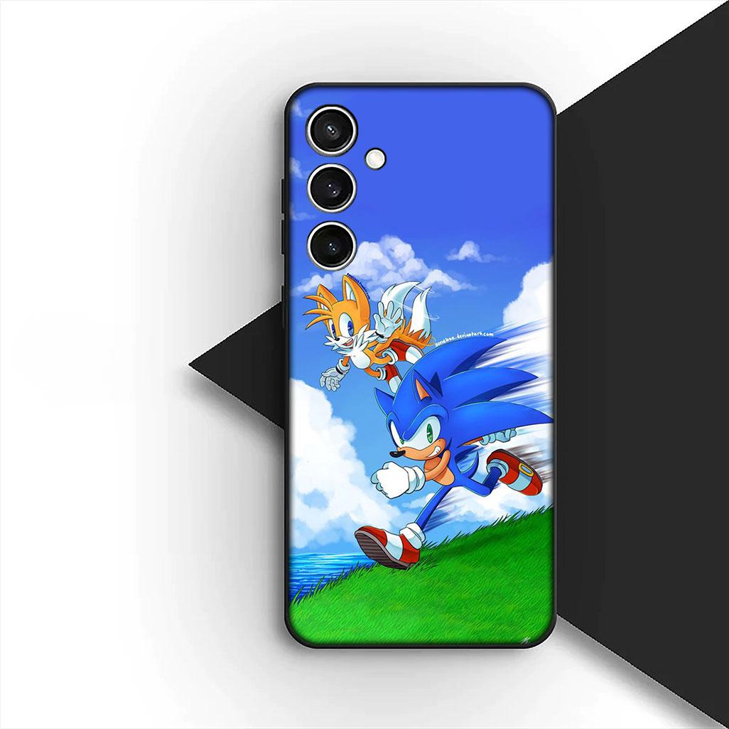 

Cover for Samsung Galaxy S24 S25 S23 FE Ultra Plus S7 Edge S25+ S23+ A56 5G Casing Phone Case game S-Sonics Anime HedgehogS Galaxy S23+
