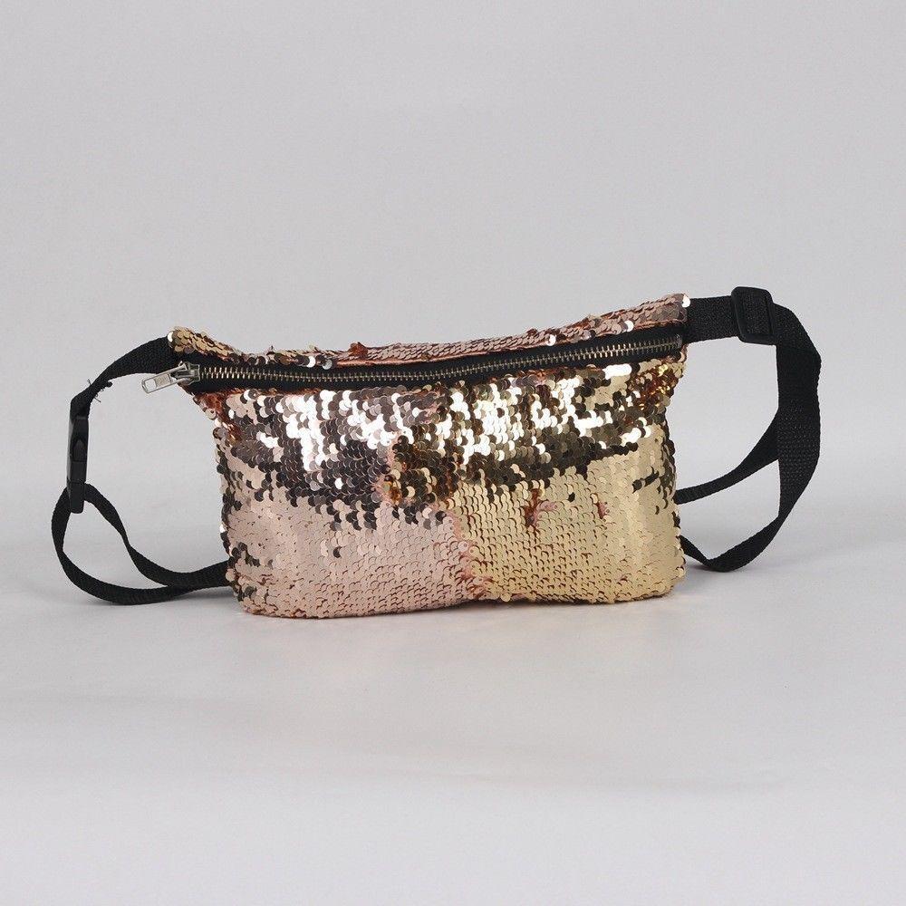 Stylish Mermaid Two-tone Sequin Women's Bag With Unique Storage For Essentials