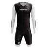 Righttrack Sport Herren Radsport-Einteiler Performance Langarm Schnelltrocknend UV-Schutz Speedsuit Trisuit Rennrad MTB Bekleidung