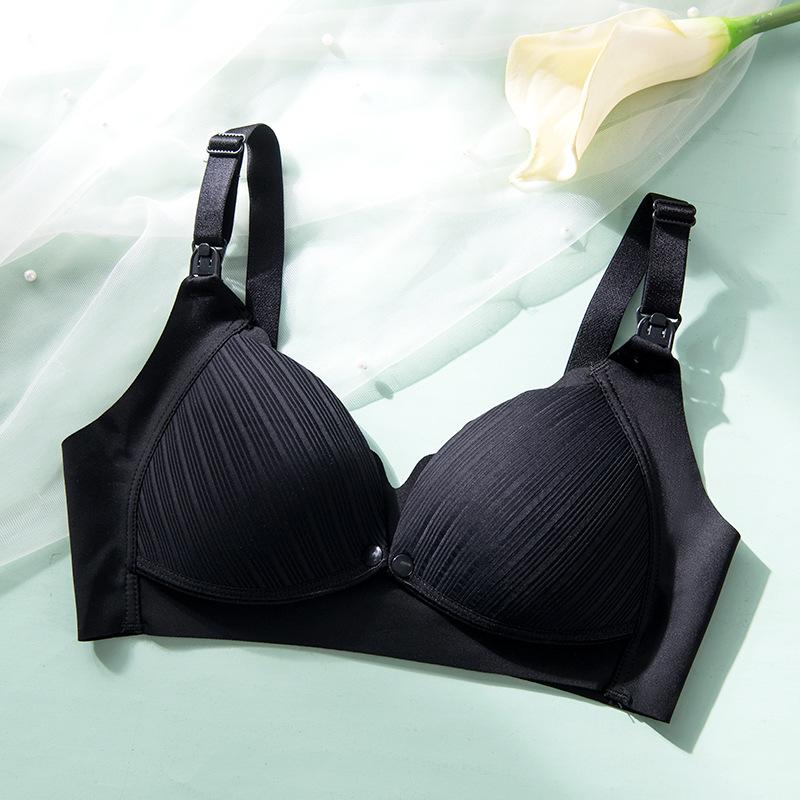Ting Fei Women's Cotton Maternity Nursing Bra - Front Opening & Postpartum Support