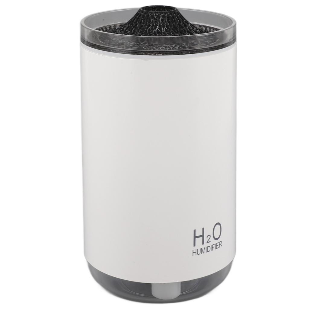 Scent Diffuser White Gradient Light Simulated Flame USB Charging 250ml Aroma Humidifier for Home Traveling Office