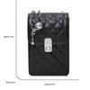 A stylish pure color PU material color mobile phone bag, light and portable, suitable for shopping, parties, commuting.