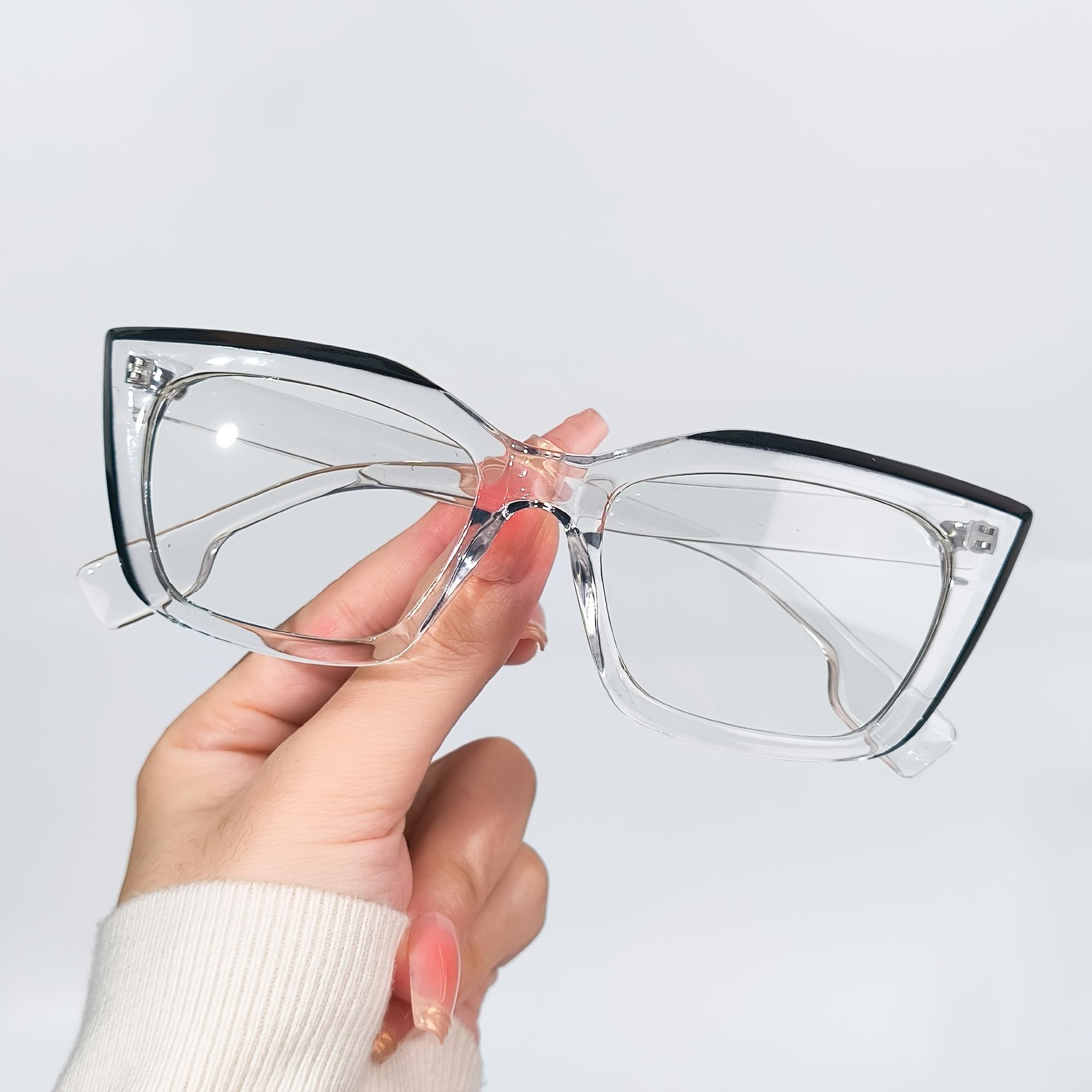 

Minimalist Square Frame Glasses for Women - Clear AC Lens, PC Frame, Fashion Computer Spectacles, Non-Prescription Eyewear