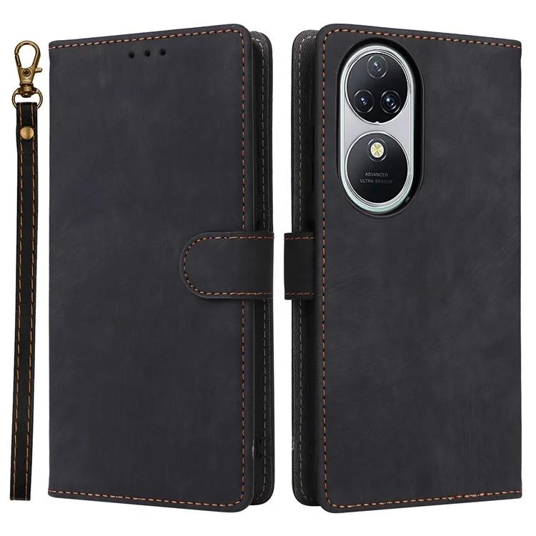 

Для Oukitel C38 чехол с ремешком на руку кожаный чехол для телефона блокировка RFID