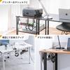 Sanwa Direct Cable Tray, 42cm Wide, Under-Desk, Clamp Mount, Wire Type, 2kg Weight Capacity, Cable Organizer, Cable Rack, Wiring Organization, Black,