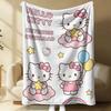 Hello Kitty Cute & Sweet Flannel Fleece Blanket Soft Warm Fluffy Throw Cute Sofa Bed Cover Office Nap Shawl Lightweight Blanket
