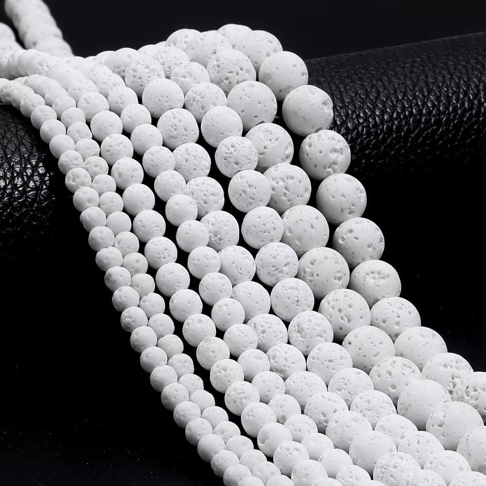 DIY Round Beads Multiple Sizes Loose Beads Fashion Volcanic Lava Beads  Jewelry Making
