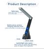 Multifunctional Table Desk Lamp with Wireless Charger Indoor Reading Folding Light With Clock for Phone for Smart Watch 2025