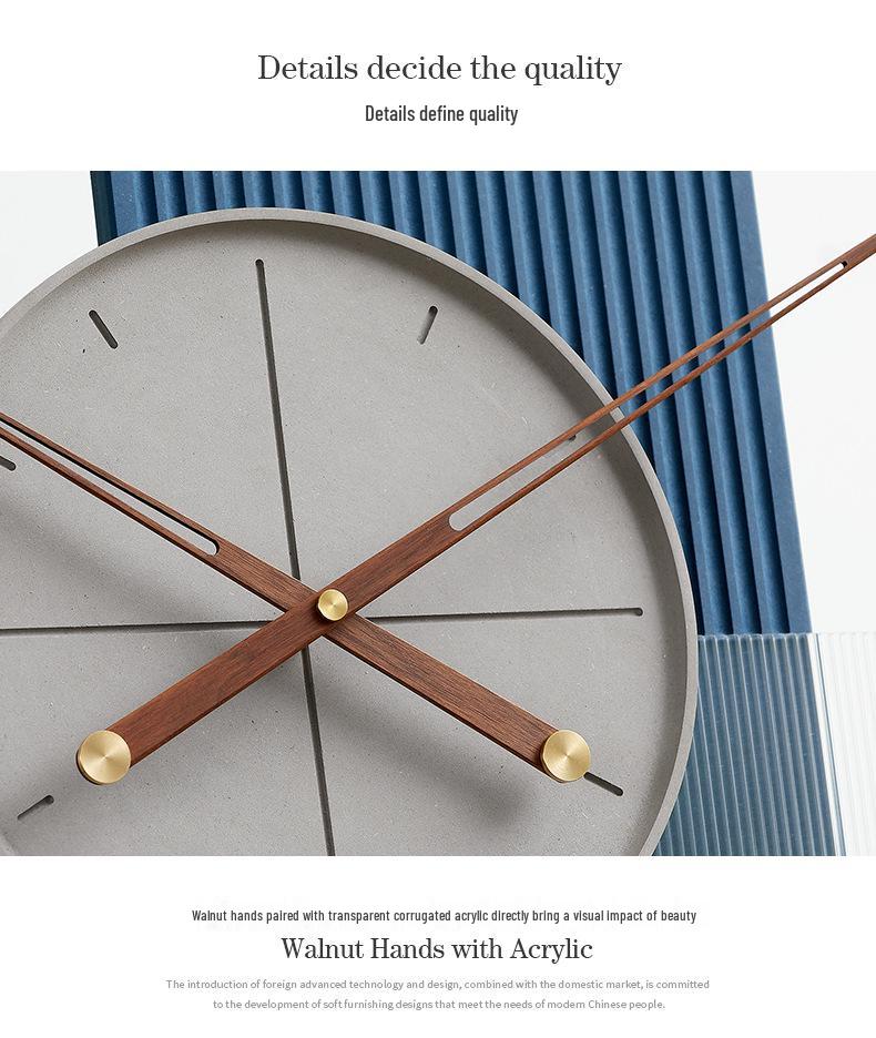 Wozoom Nordic Luxury Wall Clock - Modern Artistic Decor for Living Room