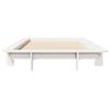 Vidaxl Bed Frame Without Mattress, White, 100X200 Cm, Solid Pine Wood