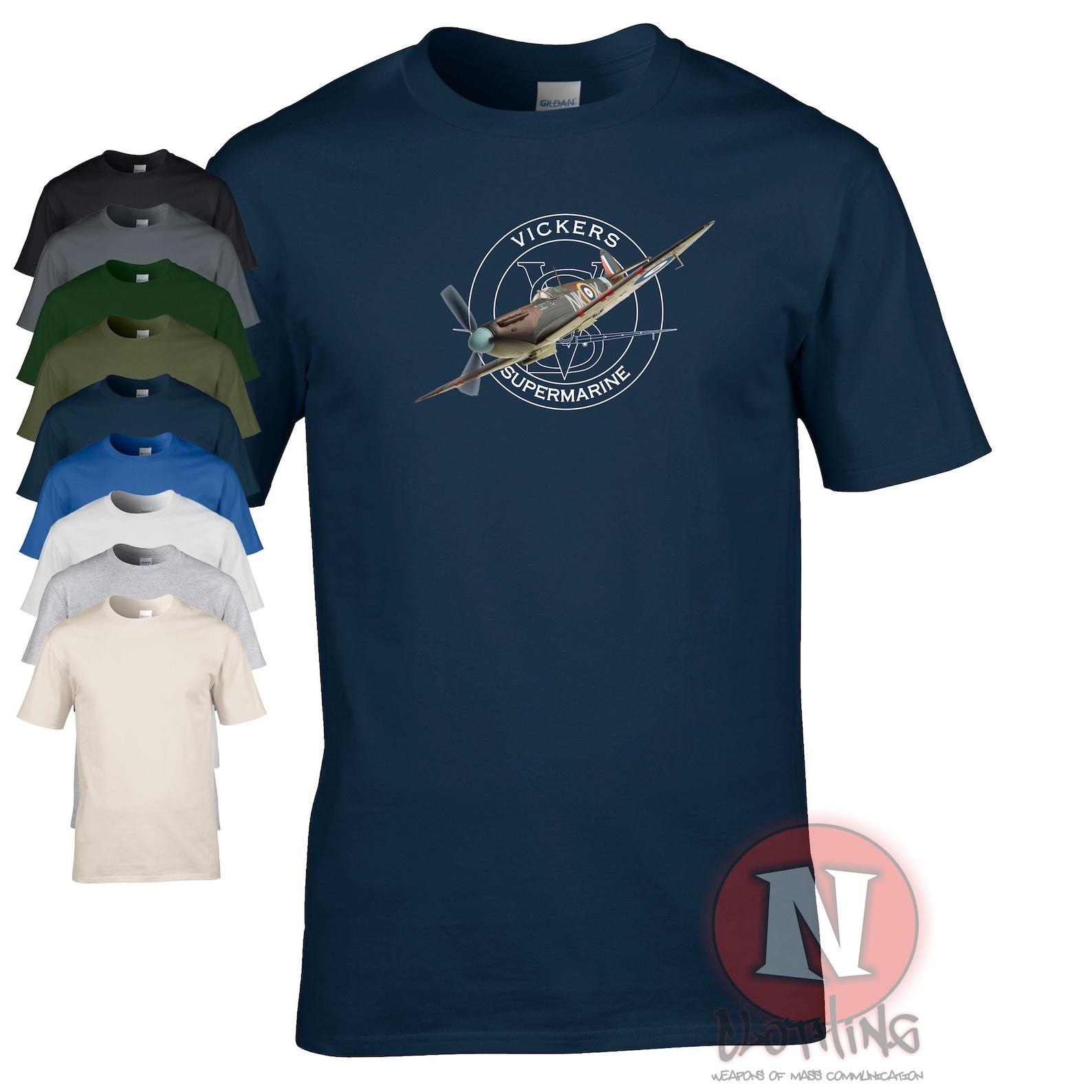 Spitfire T-Shirt: World War 2 RAF Fighter Plane XL