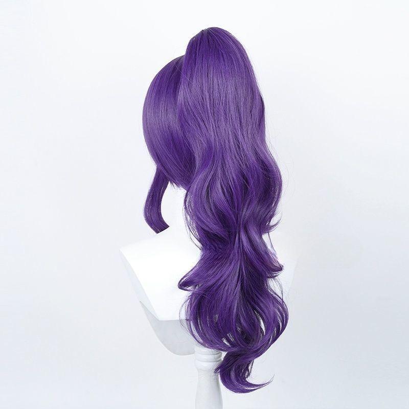 Anime Cosplay Wig, Asahina Mafuyu Purple Ponytail High-Temperature Fiber Synthetic Hairpiece