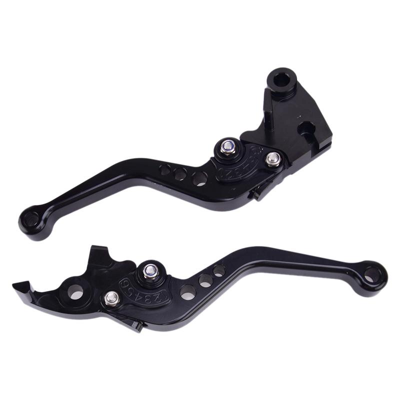 1 Pair Black Aluminium Brake Clutch Levers Adjust Short fit for Royal Enfield Scram 411 Bullet 350 Classic 350CC Himalayan 400