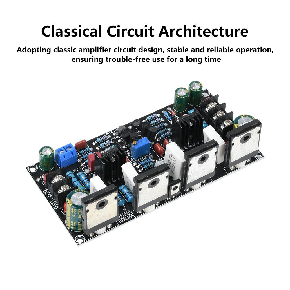 200W Power Audio Amplifier Board 1943+5200 Paired Tube Post Stage Power Amplifier Board Finished Board DC 20V-90V