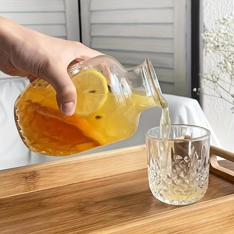 Diamond Engraved Cocktail Glass Set Single Serve Etched Juice Drink Cup Bar Atmosphere