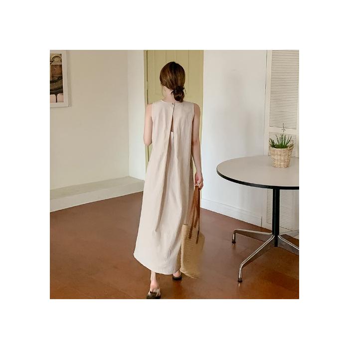 

Daily commute casual temperament pendant dress large size fat mm thin straight halter skirt vest skirt long skirt S абрикосовый