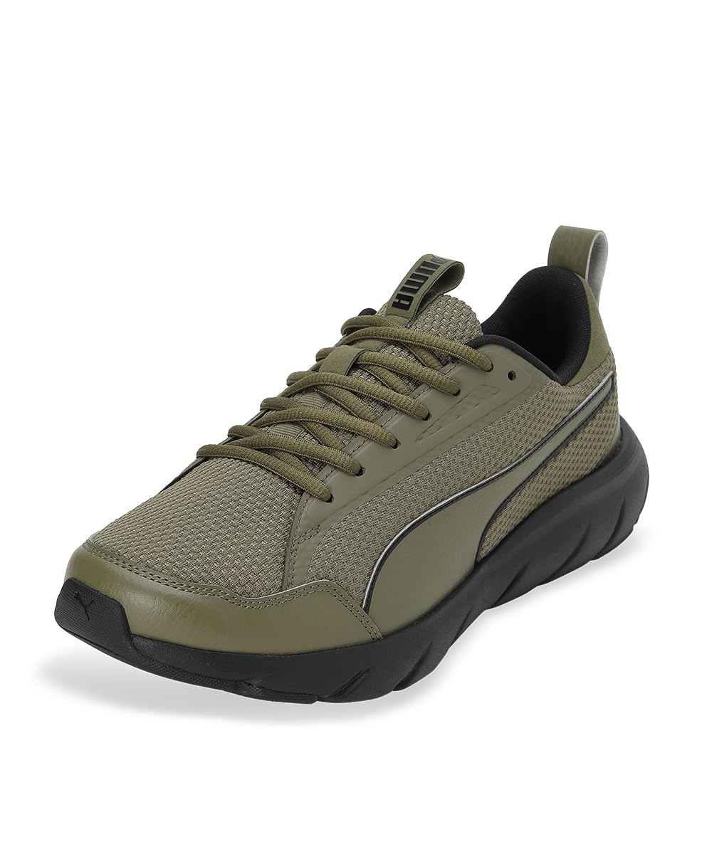 PUMA SOFTRIDE Flex Lace Wide Sneakers PUMA Size cm 379351, Olive/PUMA Black, 27.0