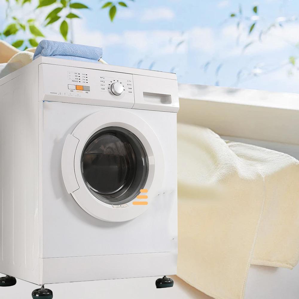 4Pcs Green Universal Washing Machine Refrigerator Base Stand PS, PP 50 X 40 X 76 Mm Double Layer Movable Appliance Riser