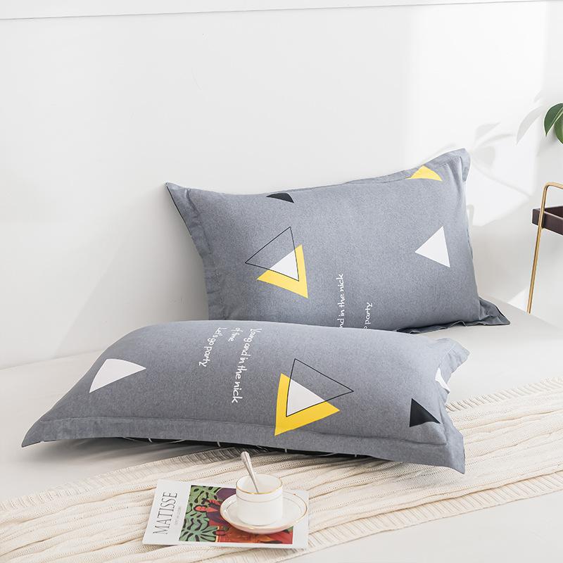 2PCS 48cm×74cm Pillowcase Pair Pillowcase Flower Printed Pillowcase Student Pillowcase Pair