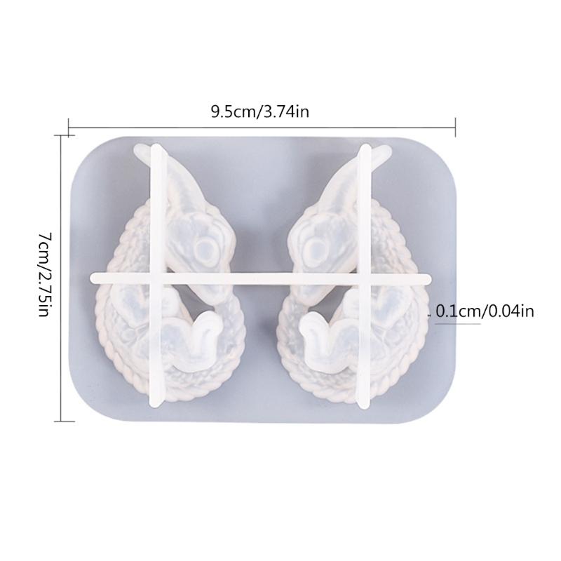 Dinosaurier Silikon Harz Form, Tier Epoxid Gießform für DIY Basteln Auto Anhänger Schmuck Herstellung Schlüsselanhänger Silikon Form