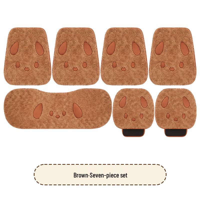 Winter Plush Puppy Car Seat Cushion for Ford Focus - Warm & Cute