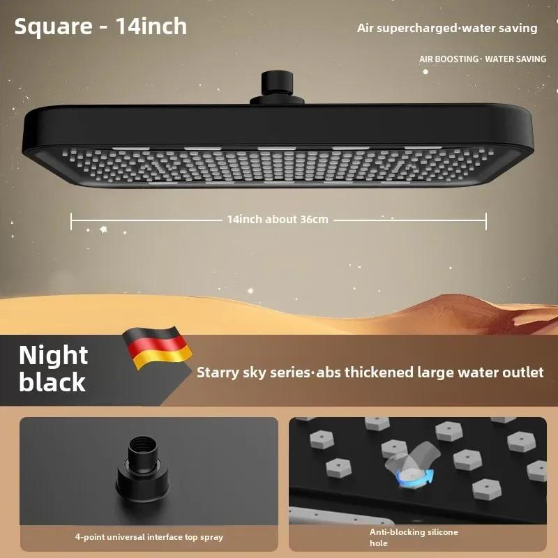 

Large showerhead, pressurized showerhead, top spray, pressurized bathroom, rain shower, household shower, showerhead, shower C
