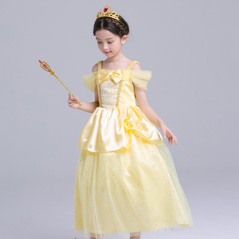 Kids Costume Girl Halloween Princess Cosplay Party Dress Children Rapunzel Encanto Birthday Clothes
