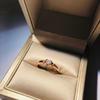 2019 Eco-Friendly Copper Austrian Zircon Petal Ring Women'S Wedding Ring Ring