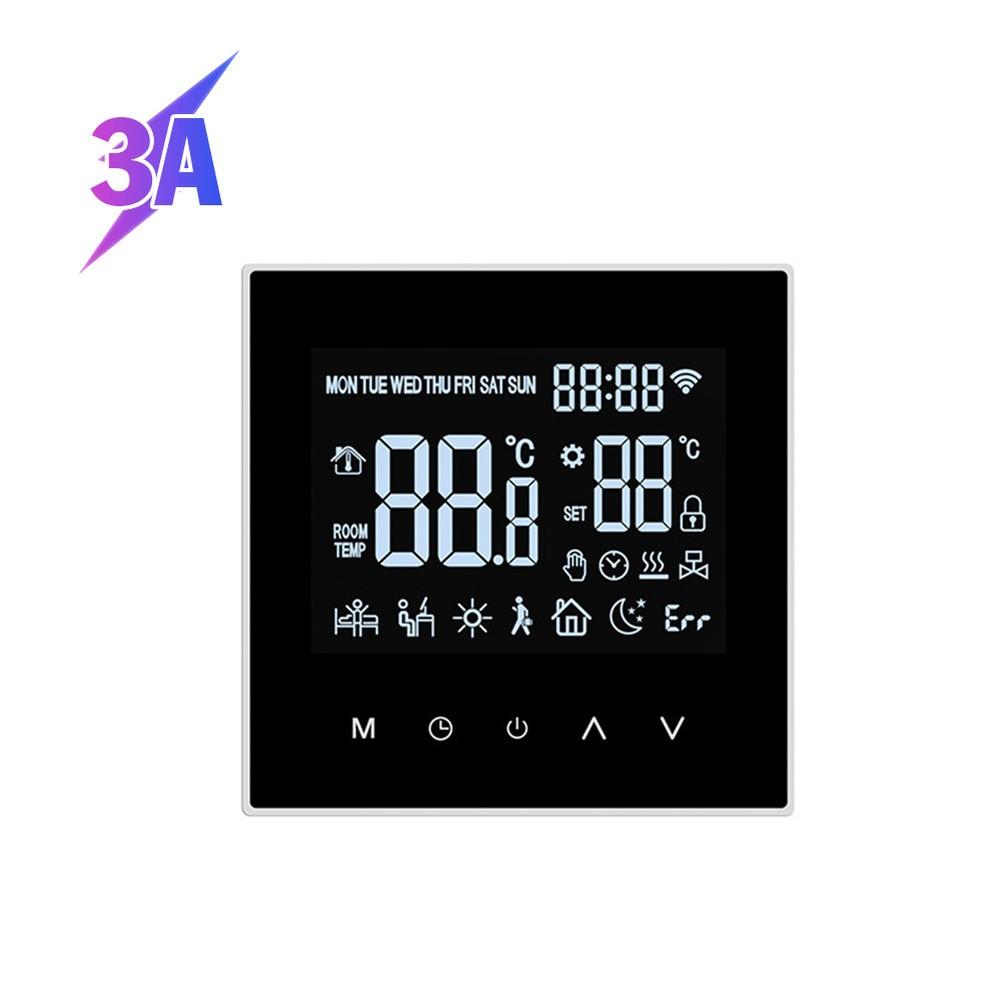 Touchscreen WiFi Water Heater Controller Compatible with For Tuya Featuring Voice Control and Floor Temperature Sensor