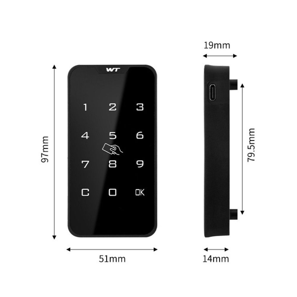 Keyless Touch Keypad Touch Keypad Lock Automatic Locking Automatic Motor Lock Cabinet Drawer