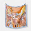 Luxury Horse Print Silk Square Scarf Women Spring Neck Tie Shawl Wraps Female Hair Hand Wrist Headkercheif Hijab Bandana