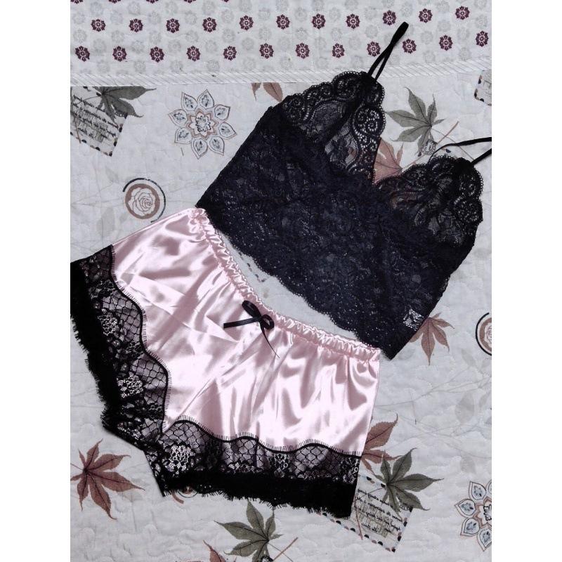 Sexy Lingerie Lace Split Sexy Sling Pajamas Pajamas Set