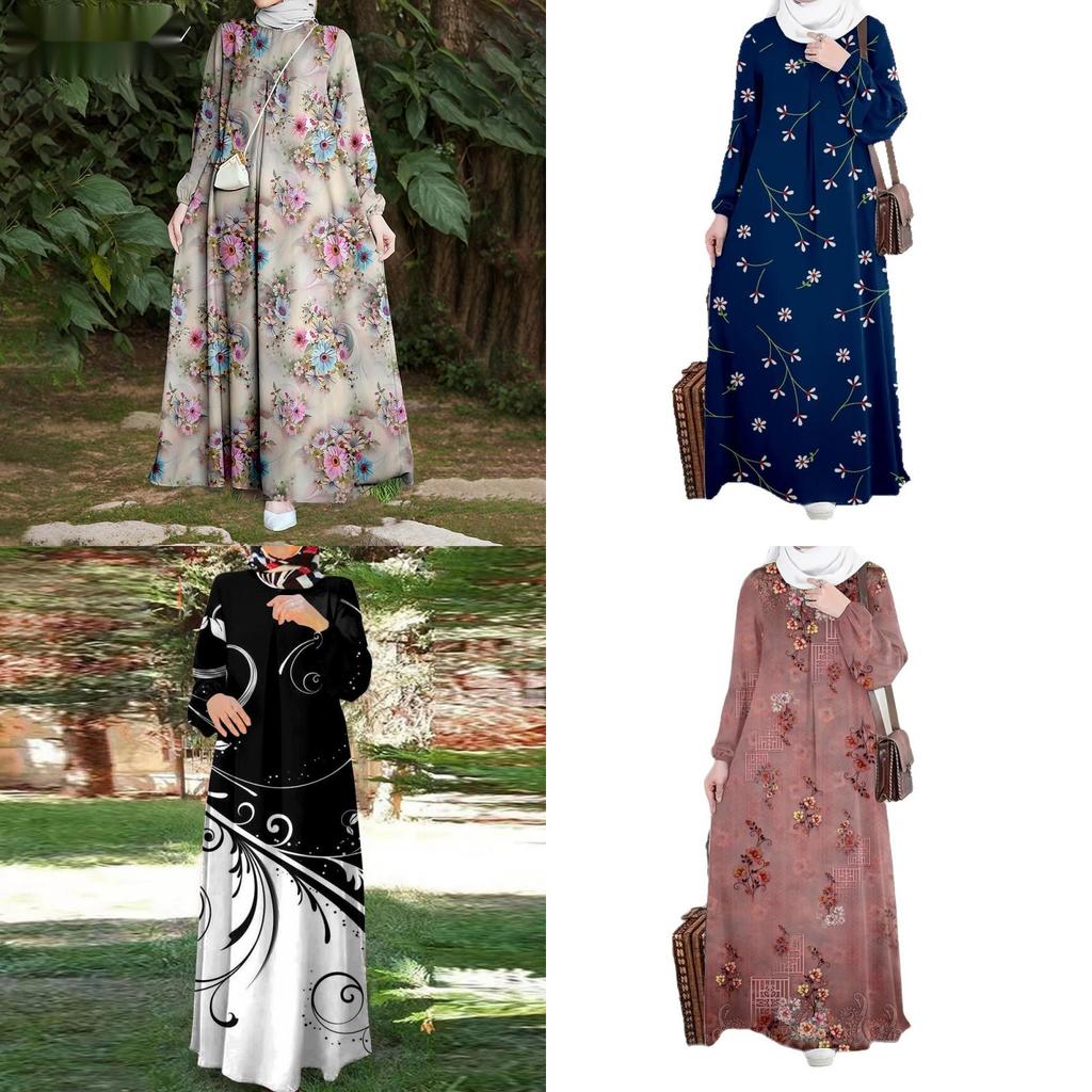Religious Tribal Maxi Dress With Printed Fabric For Formal Events And Home Use