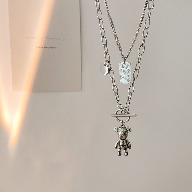 Temperament cold wind double-layer niche sweater chain autumn and winter design sense high-grade necklace sweater chain women's tide