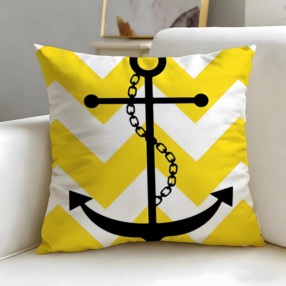 classic theme ocean sailor Cushion Cover Soft & Easy-Wash Pillow Case – Versatile for Couch, Bed, Travel and Office