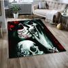 Gothic Female Skull Horror Dead Girl Floor Mat 3D