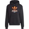 Adidas Originals Training Supply Street Comfortable Soft Versatile Hooded Long Sleeve American Vintage Sweatshirt Men Sweatshirt Black IZ2581