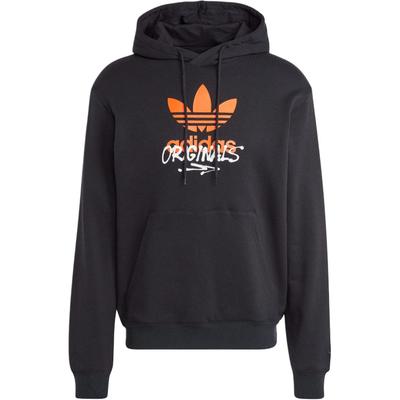 adidas Originals Training Supply Street Comfortable Soft Versatile Hooded Long Sleeve American Vintage Sweatshirt Men Sweatshirt Black IZ2581