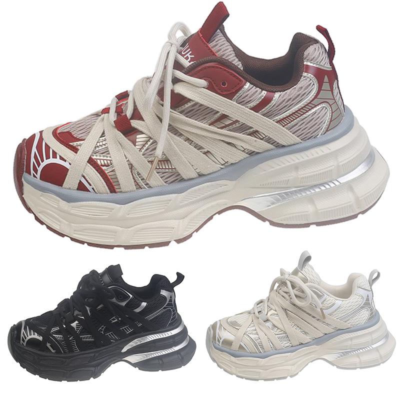 Scarpe da Corsa Sportive da Donna Sneakers Chunky Scarpe in Mesh Scarpe Vulcanizzate da Donna Sneakers Casual con Lacci