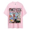 New ONE PIECE Peripheral Products Men's 2026 Summer Casual Tee Breathable Cotton Daily Lounging and Comic Themed Parties
