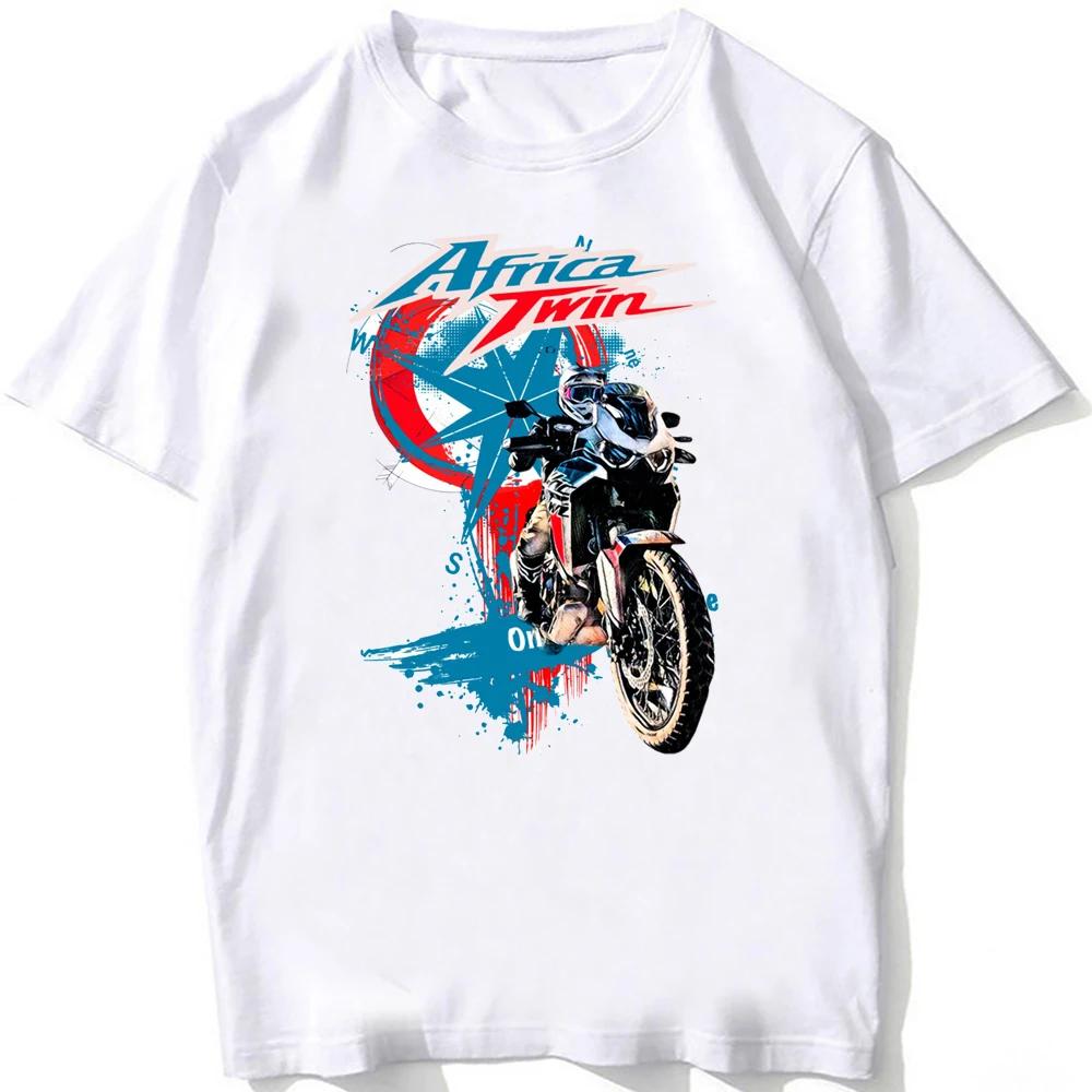 Africa Twin CRF 1100 New Adventure Riding T Shirt Men Short Sleeve Man Motorcycle Rider T-Shirt Hip Hop Boy Casual Tees Tops
