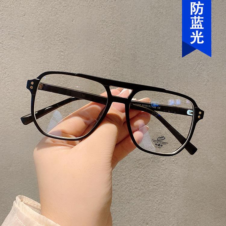 Retro Fashion Women Anti-blue Light Glasses Men Women Transparent Computer Glasses Frame Eyeglass Square Eyeglasse