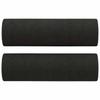 Vidaxl 3-Seater Sofa With Cushions, Black, 180 Cm, Fabric