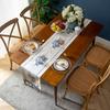 American Retro Jacquard Table Runner Dining Table Cloth Tea Table Cabinet Decorative Strip