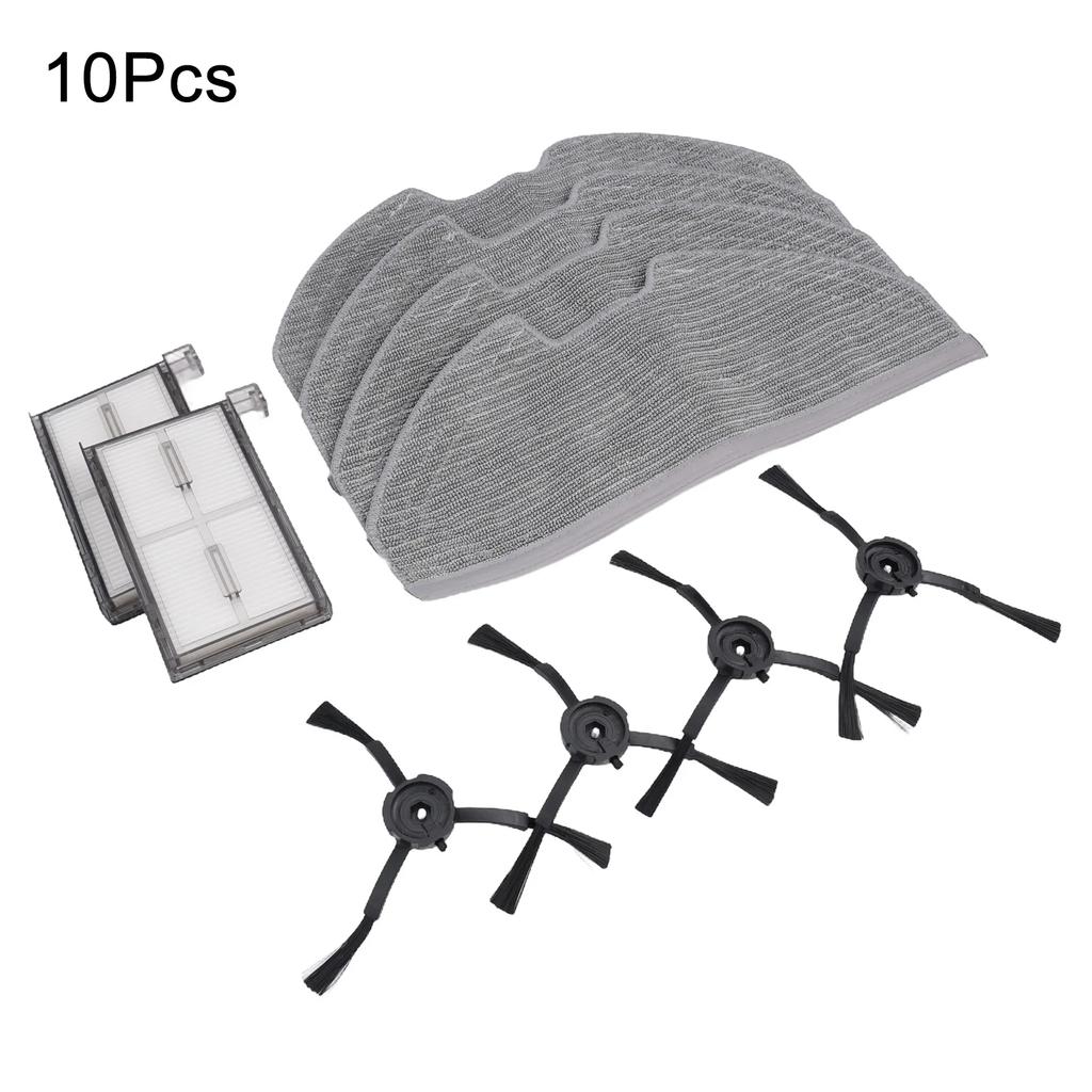 Side Brush Filter Mop Cloth Kit Plastic/ Nylon/ Microfiber/ Filter Paper For Eu-fy X8 Pro Serie X8 Pro SES Vacuum Cleaner