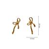 Trendy European & American Stainless Steel Butterfly Earrings